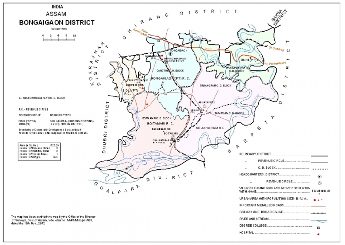 Bongaigaon District Map